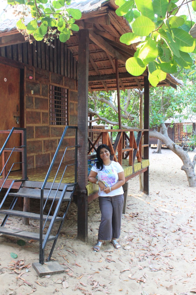 The cottage where we stayed..Standing strong on the beach..peaceful and calm!