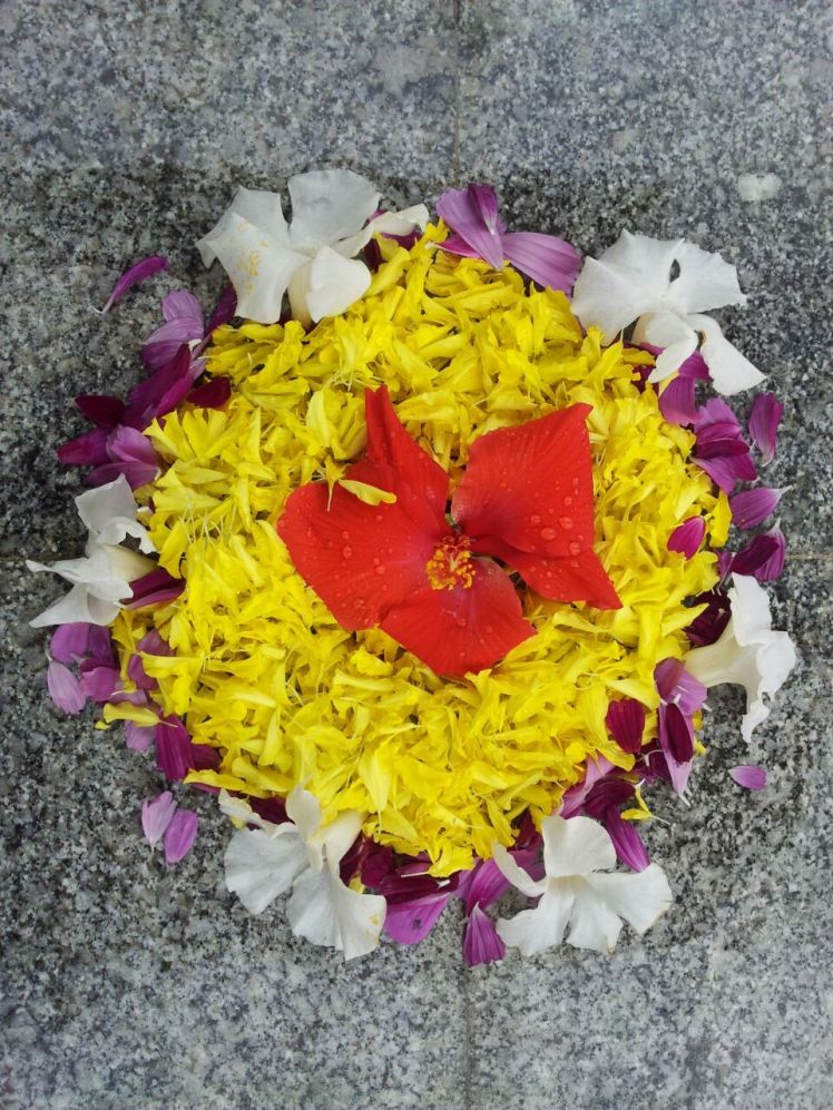 Pookalam on Day 1 