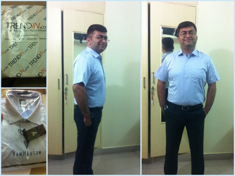 The Happy Customer in a well fitted attire!