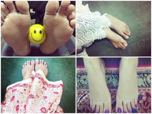 4 bare feet = 4 new pair of shoes