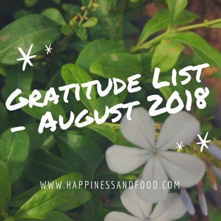 Gratitude List - 2018
