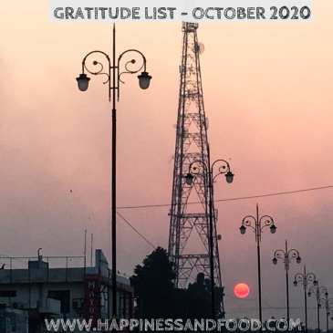 Gratitude List - October 2020