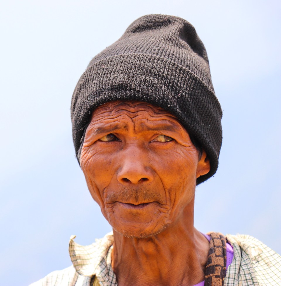 A tea-seller from Laitlum Canyons in Meghalaya