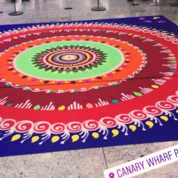 Rangoli from Canary Wharf