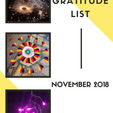 Gratitude List - November 2018