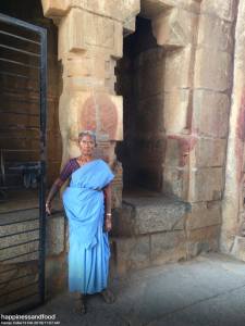 A ticket checker at Vitalla Temple, Hampi